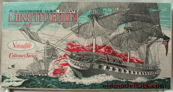 Scientific Frigate USS Constitution / Old Ironsides Wooden Ship Model, 170 plastic model kit